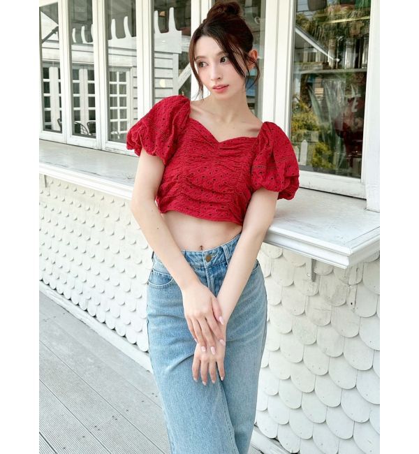 RESEXXY「コットンレースパフブラウス」|シャツ・ブラウス|