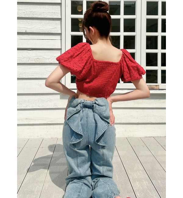 RESEXXY「コットンレースパフブラウス」|シャツ・ブラウス|