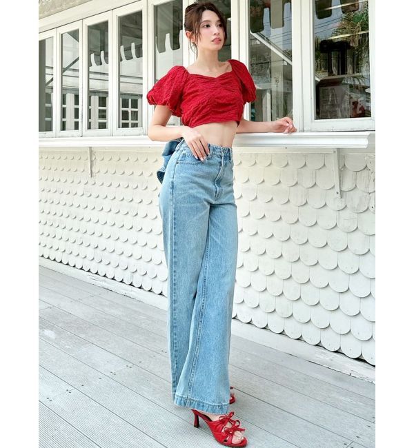 RESEXXY「コットンレースパフブラウス」|シャツ・ブラウス|