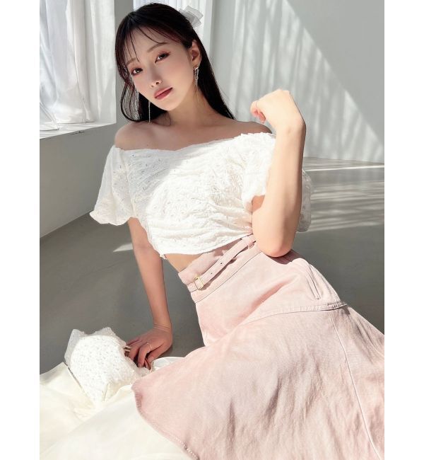 RESEXXY「コットンレースパフブラウス」|シャツ・ブラウス|