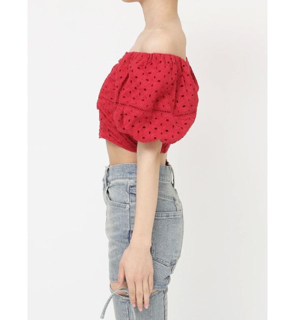 RESEXXY「コットンレースパフブラウス」|シャツ・ブラウス|