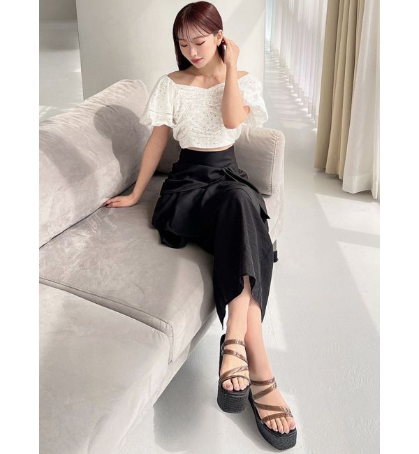 RESEXXY「コットンレースパフブラウス」|シャツ・ブラウス|