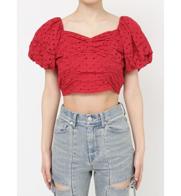 RESEXXY「コットンレースパフブラウス」|シャツ・ブラウス|