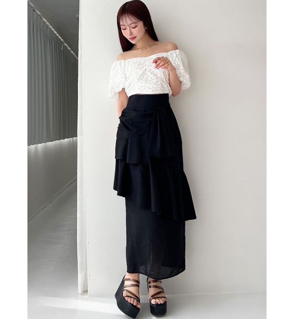 RESEXXY「コットンレースパフブラウス」|シャツ・ブラウス|