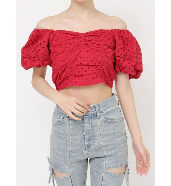 RESEXXY「コットンレースパフブラウス」|シャツ・ブラウス|
