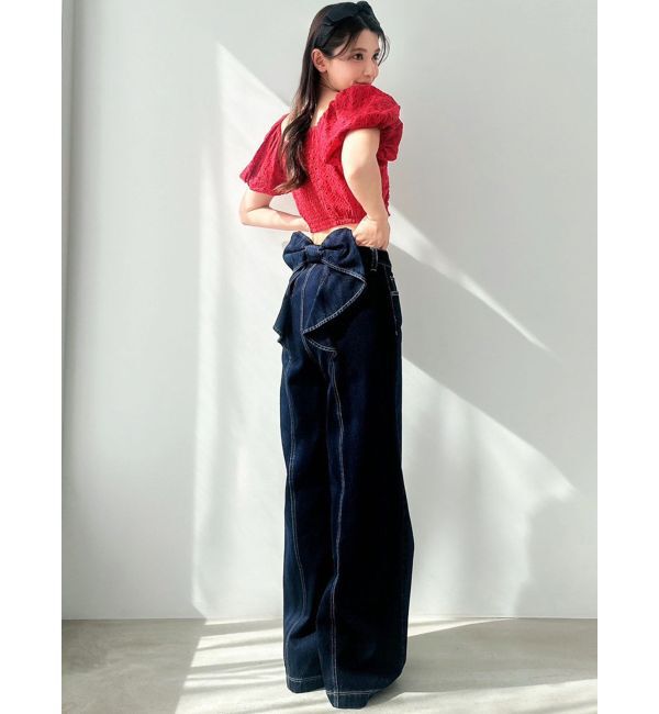 RESEXXY「コットンレースパフブラウス」|シャツ・ブラウス|