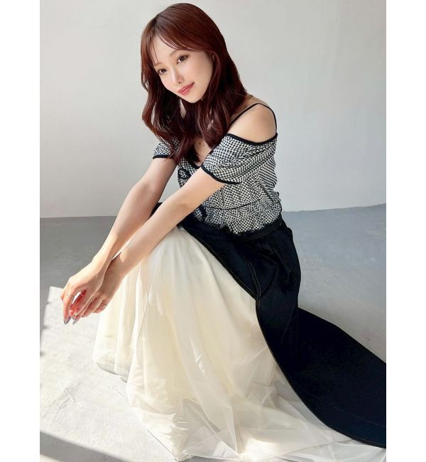 RESEXXY「ダブルリボンクロップドトップス」|Tシャツ・カットソー|