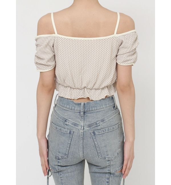 RESEXXY「ダブルリボンクロップドトップス」|Tシャツ・カットソー|