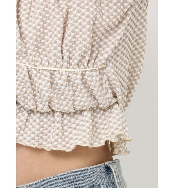 RESEXXY「ダブルリボンクロップドトップス」|Tシャツ・カットソー|