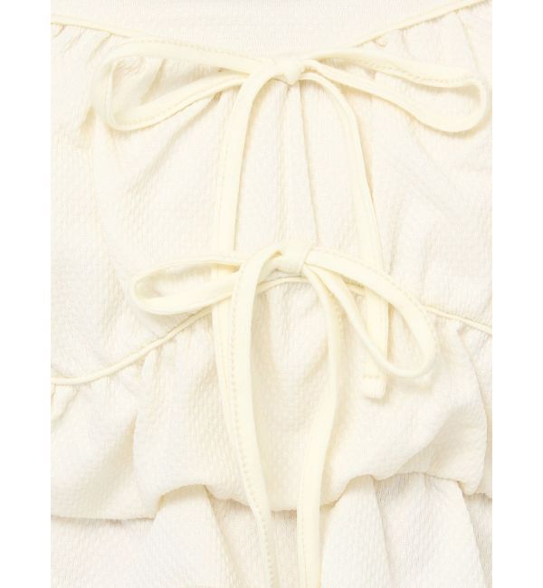 RESEXXY「ダブルリボンクロップドトップス」|Tシャツ・カットソー|