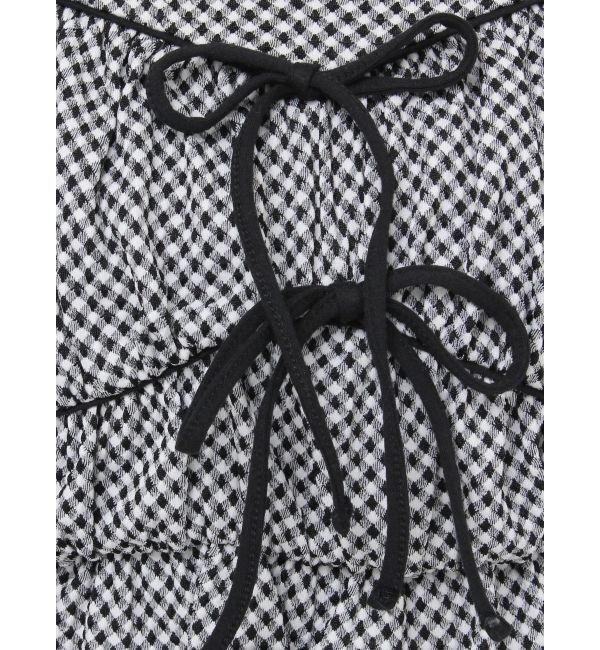 RESEXXY「ダブルリボンクロップドトップス」|Tシャツ・カットソー|