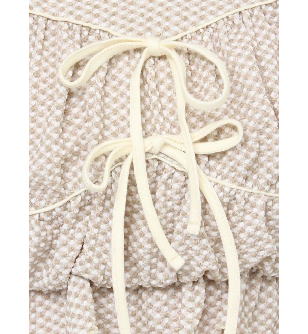 RESEXXY「ダブルリボンクロップドトップス」|Tシャツ・カットソー|