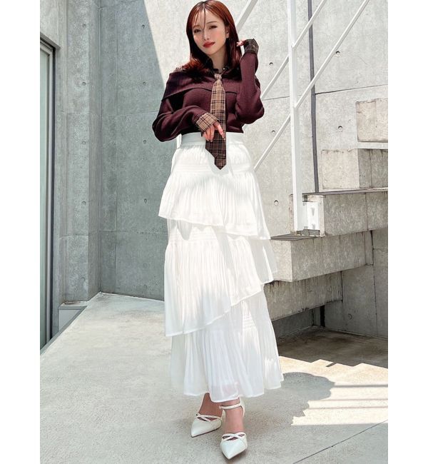 RESEXXY「シャツレイヤードニットトップス」|ニット・セーター|