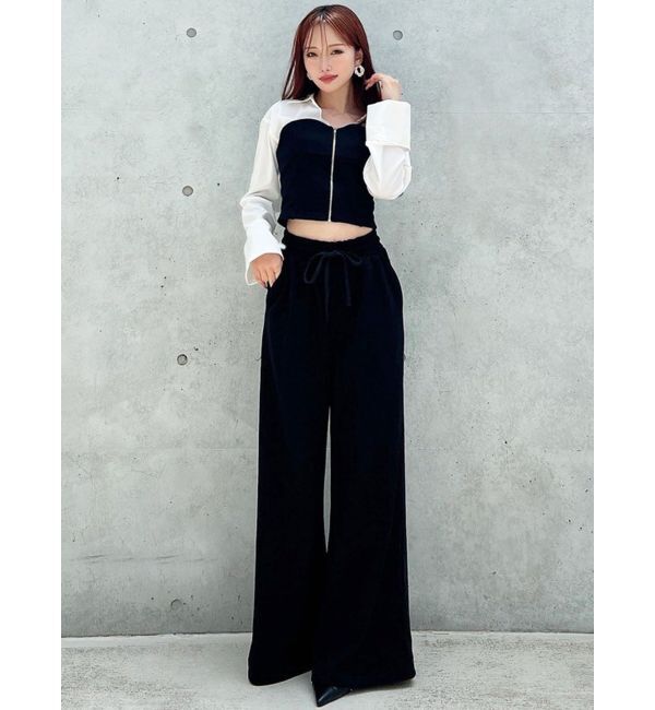 RESEXXY「スウェットビスチェドッキングシャツ【セットアップ着用可能】」|シャツ・ブラウス|