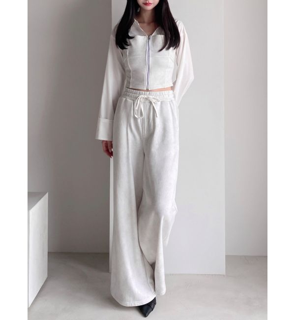 RESEXXY「スウェットビスチェドッキングシャツ【セットアップ着用可能】」|シャツ・ブラウス|