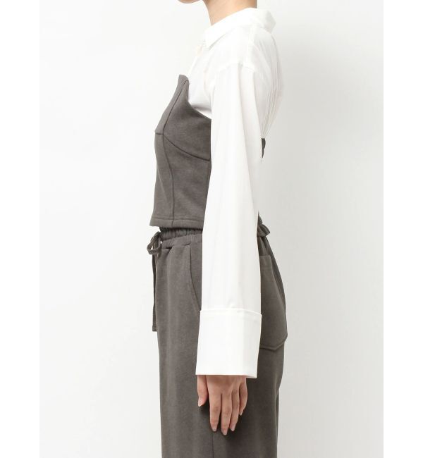 RESEXXY「スウェットビスチェドッキングシャツ【セットアップ着用可能】」|シャツ・ブラウス|