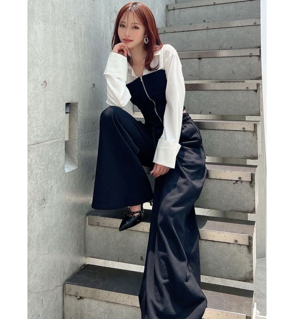 RESEXXY「スウェットビスチェドッキングシャツ【セットアップ着用可能】」|シャツ・ブラウス|