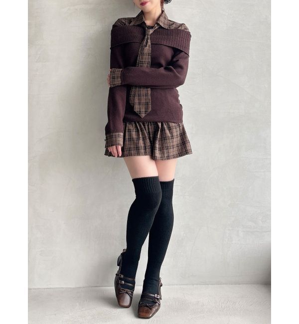 RESEXXY「チェックミニフレアスカート【セットアップ着用可能】」|スカート|