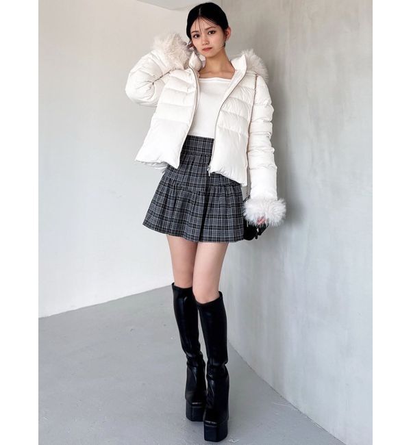 RESEXXY「チェックミニフレアスカート【セットアップ着用可能】」|スカート|