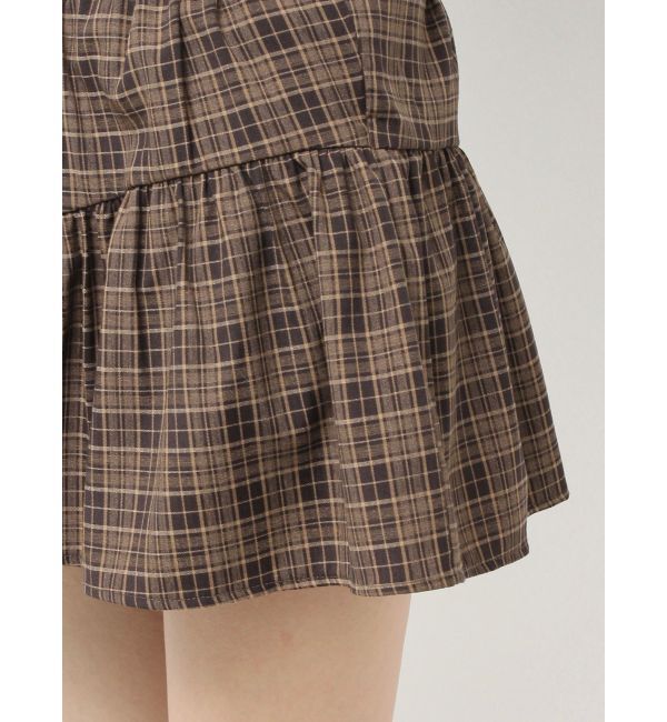 RESEXXY「チェックミニフレアスカート【セットアップ着用可能】」|スカート|