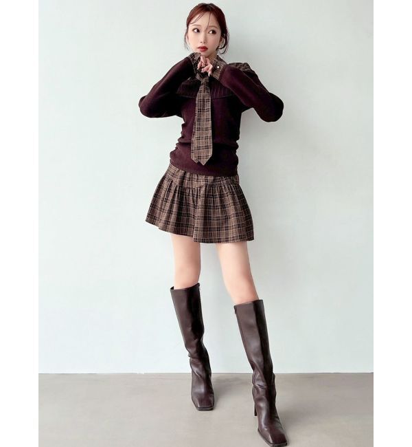 RESEXXY「チェックミニフレアスカート【セットアップ着用可能】」|スカート|