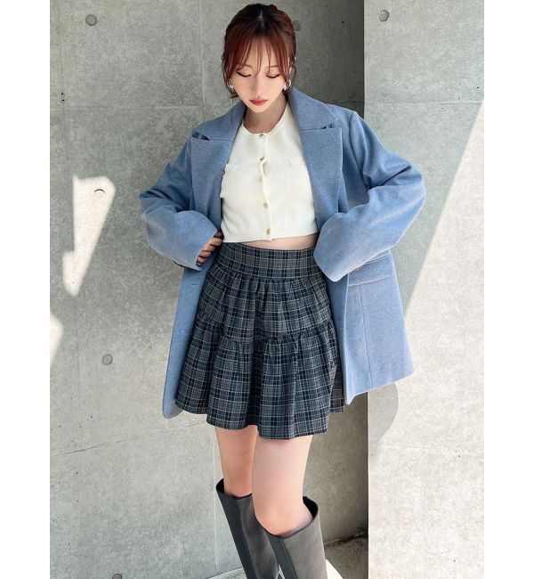 RESEXXY「チェックミニフレアスカート【セットアップ着用可能】」|スカート|