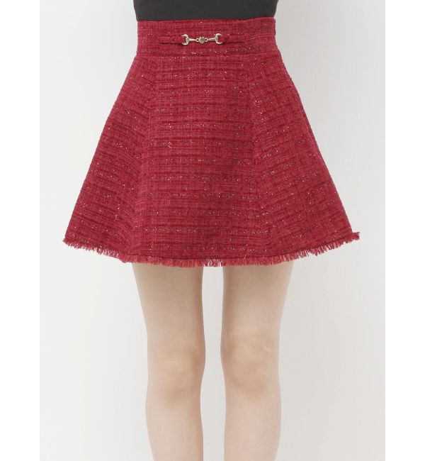 RESEXXY「フリンジツイードミニスカート【セットアップ着用可能】」|スカート|