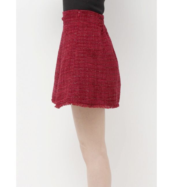 RESEXXY「フリンジツイードミニスカート【セットアップ着用可能】」|スカート|