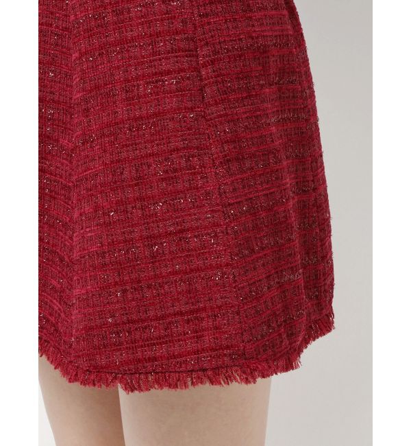 RESEXXY「フリンジツイードミニスカート【セットアップ着用可能】」|スカート|