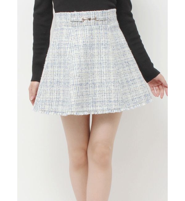 RESEXXY「フリンジツイードミニスカート【セットアップ着用可能】」|スカート|