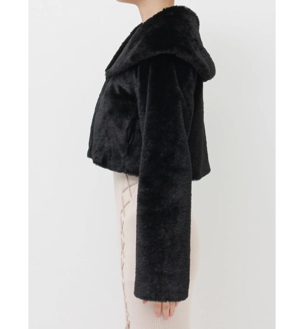 RESEXXY「フラッフィービッグカラーブルゾン」|ブルゾン・スタジャン|