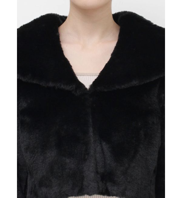 RESEXXY「フラッフィービッグカラーブルゾン」|ブルゾン・スタジャン|