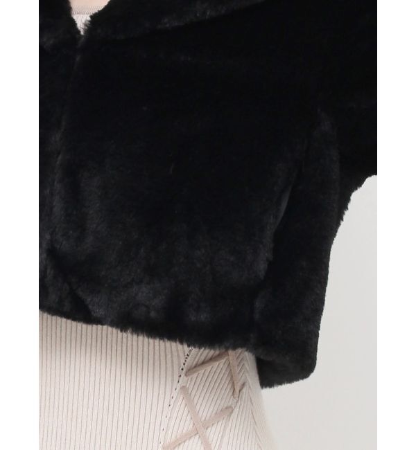 RESEXXY「フラッフィービッグカラーブルゾン」|ブルゾン・スタジャン|