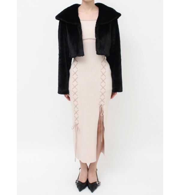 RESEXXY「フラッフィービッグカラーブルゾン」|ブルゾン・スタジャン|