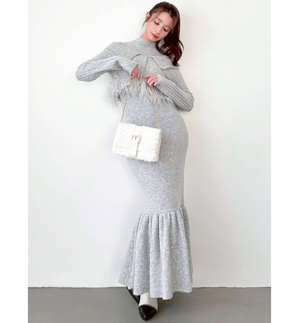 RESEXXY「キルティングファーコンパクトバッグ」|ハンドバッグ|