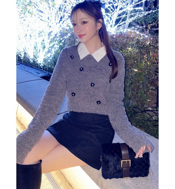 RESEXXY「キルティングファーコンパクトバッグ」|ハンドバッグ|