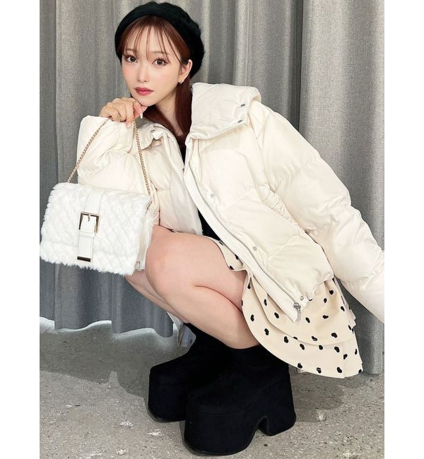 RESEXXY「キルティングファーコンパクトバッグ」|ハンドバッグ|