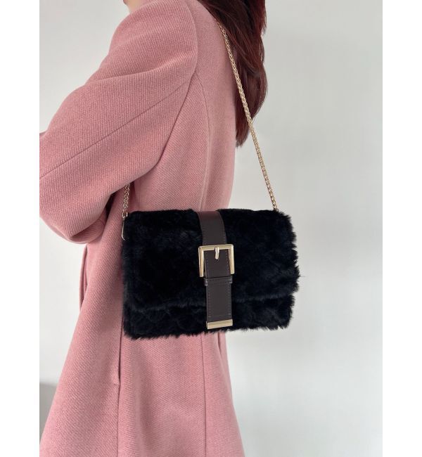 RESEXXY「キルティングファーコンパクトバッグ」|ハンドバッグ|