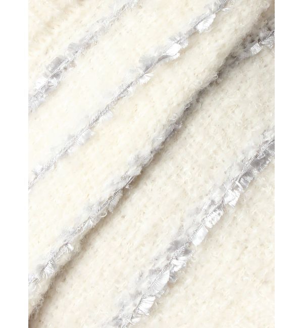 RESEXXY「ツイードボーダーニットカーディガン【セットアップ着用可能】」|カーディガン|