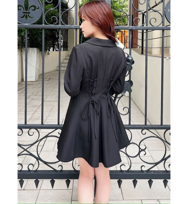 RESEXXY「バックレースアップペプラムジャケット」|その他|