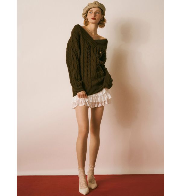 RESEXXY「レースフリルミニスカート」|スカート|