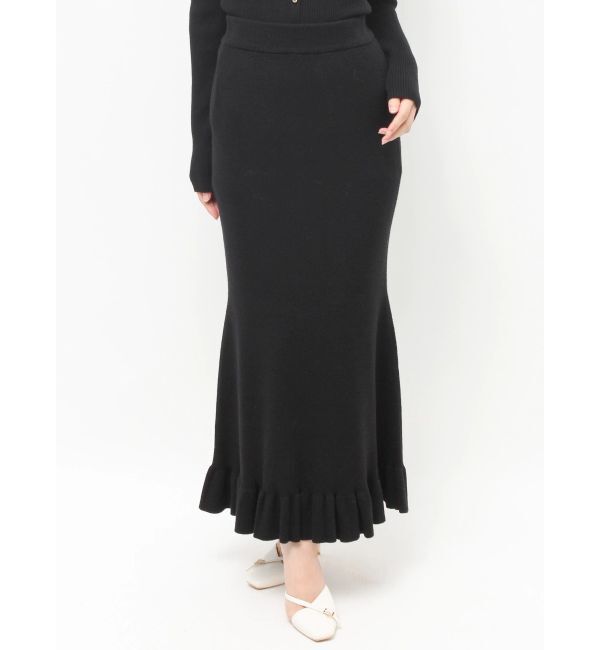RESEXXY「ヘムフリルマーメイドニットスカート【セットアップ着用可能】」|スカート|