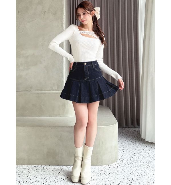 RESEXXY「ボリュームフリルデニムスカート」|スカート|