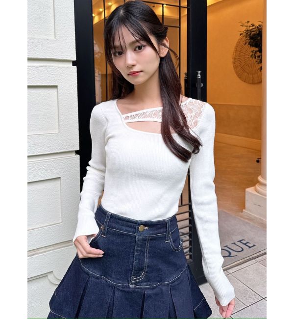 RESEXXY「レースコンビニットプルオーバー」|ニット・セーター|