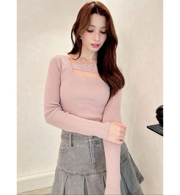 RESEXXY「レースコンビニットプルオーバー」|ニット・セーター|