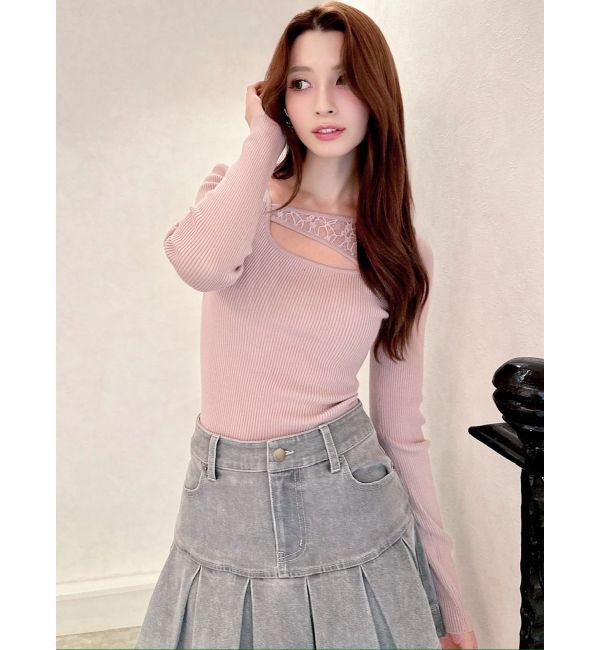 RESEXXY「レースコンビニットプルオーバー」|ニット・セーター|