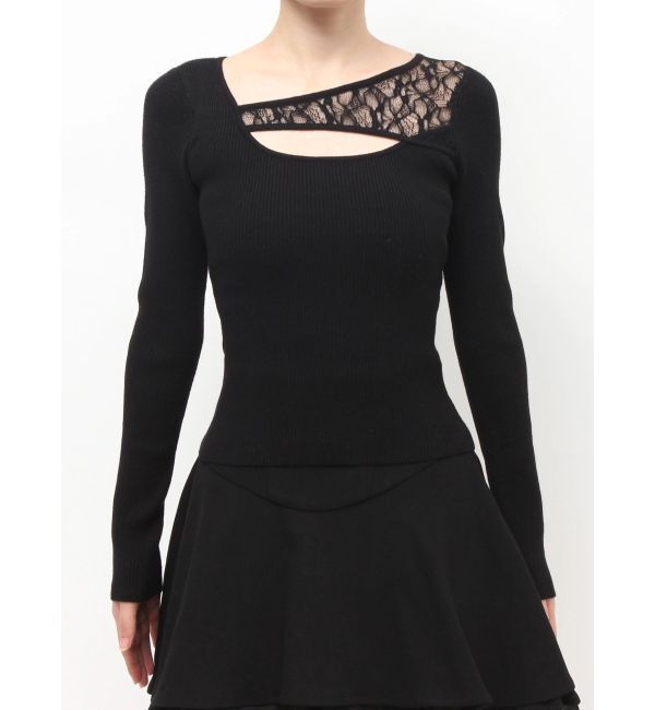 RESEXXY「レースコンビニットプルオーバー」|ニット・セーター|