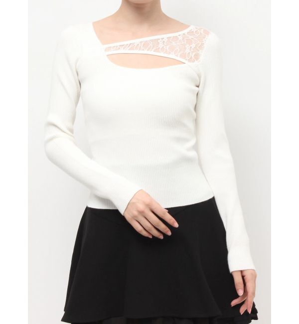 RESEXXY「レースコンビニットプルオーバー」|ニット・セーター|