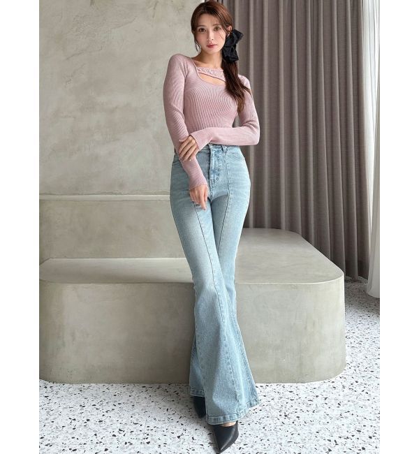 RESEXXY「レースコンビニットプルオーバー」|ニット・セーター|