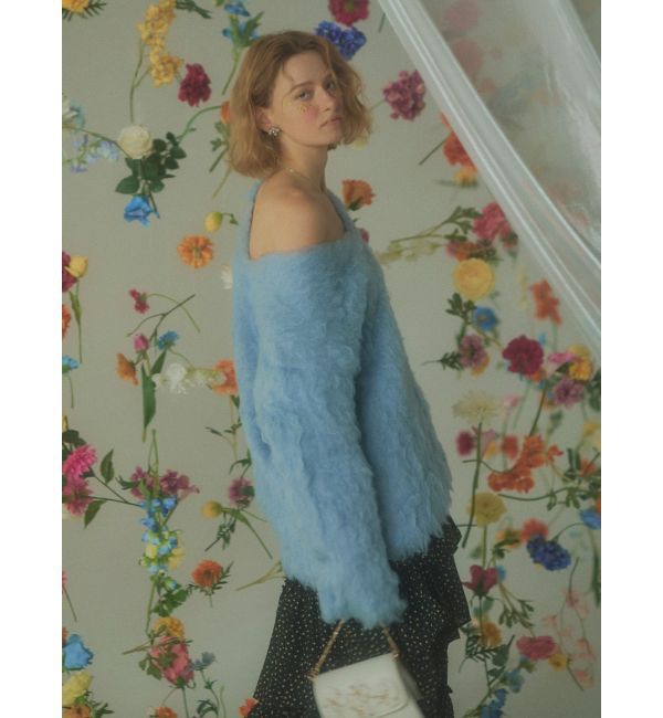 RESEXXY「シャギーミディニットカーディガン」|カーディガン|